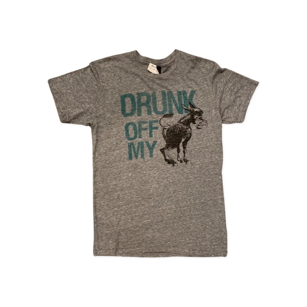 Junk Food Men's "Drunk Off My *** " Short Sleeve Tee Shirt NWT Size M